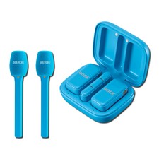 Rode Wireless Micro Microphone Kit USB-C, Blue with 2x Blue Interview Micro Ha