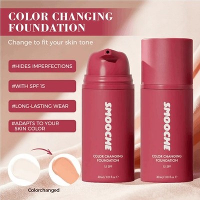 Smooche Color Changing Korean Foundation Self-Adjusting Shade