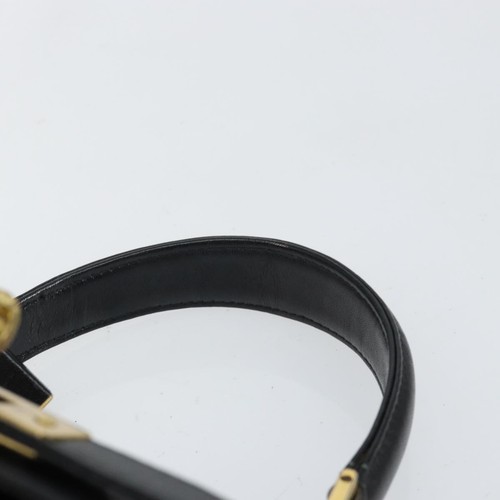 MCM Vicetos Logogram Hand Bag PVC Black Gold Auth 145191 - Picture 14 of 24