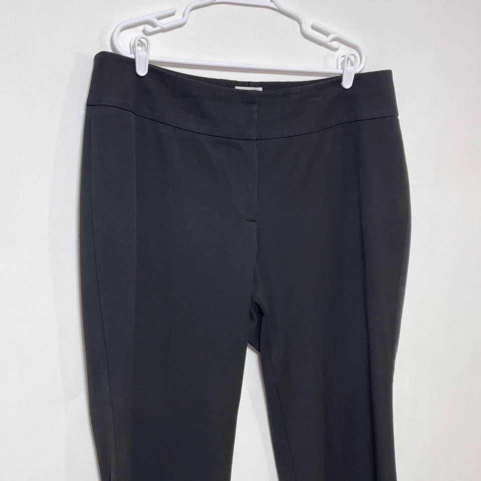 Pantalones chinos halógenos para mujer Plus 16W negros de pierna recta elásticos 40x33 Foto 4 de 4