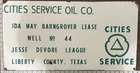 New ListingVintage Porcelain Oil Field Sign - Cities Service Oil Co Liberty Cty Texas