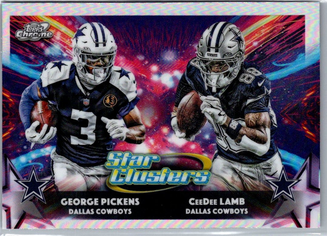 2025 Topps Cosmic Chrome Star Clusters SP CeeDee Lamb George Pickens Cowboys #8