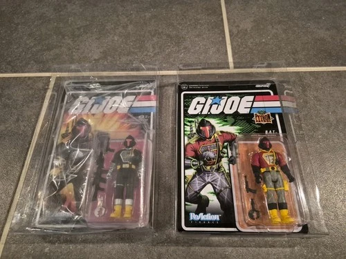 G.I. Joe Super 7 ReAction  Cobra B.A.T. Lot of 2 - Brand New & w/ Cases!