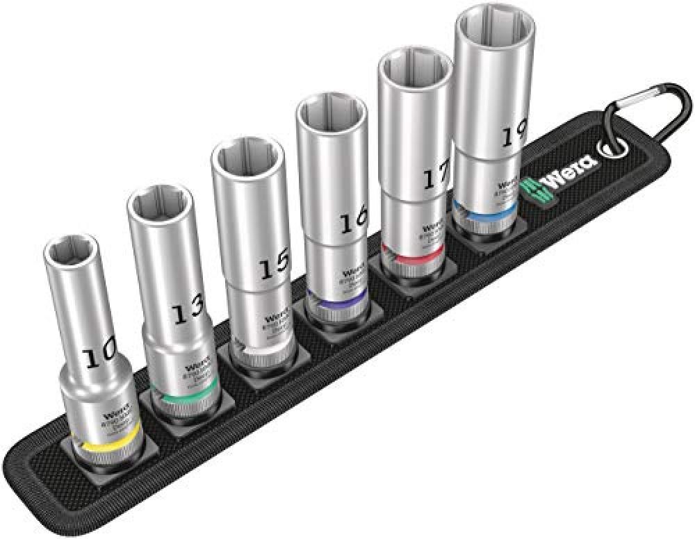 Kit Professionale Wera Belt C Deep 1 | 6 Pezzi | Attacco 1/2"