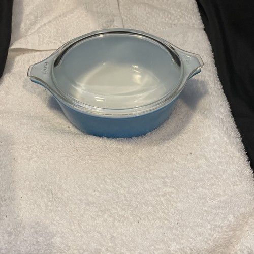 Vintage Pyrex 471 Türkis Schale mit Deckel - Bild 4 von 5