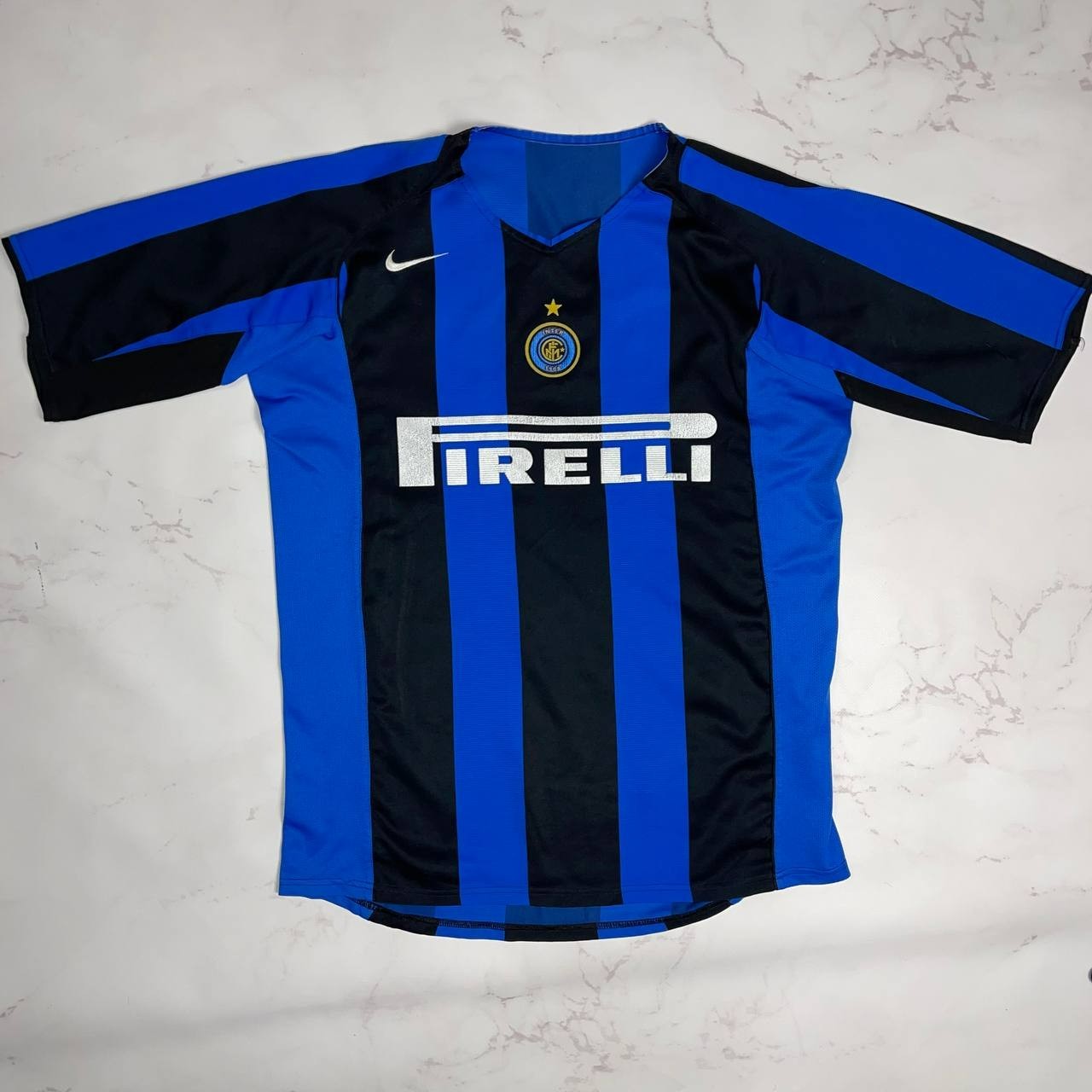 Nike Inter Milan Home Football Soccer Jersey Size L Vintage Black/Blue