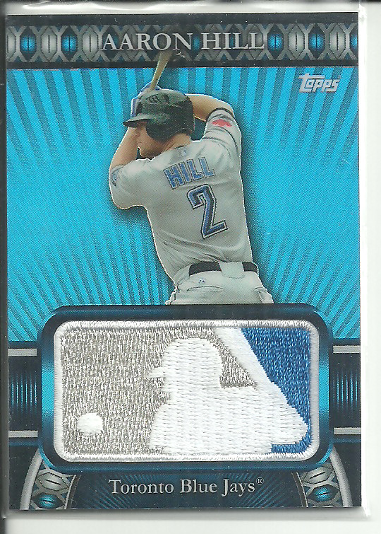 AARON HILL 2010 TOPPS BASEBALL MLB LOGOMAN PATCH SSP #D/50!!!!!!RARE!!!
