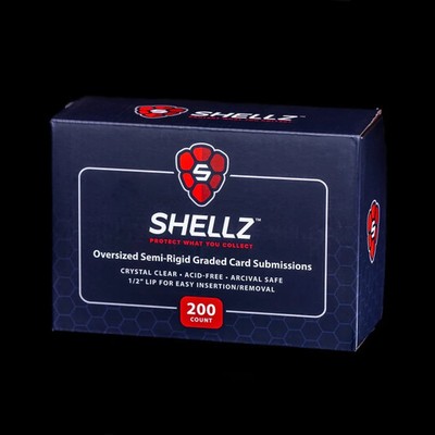 Card Shellz Oversized Semi-Rigid Card Holders - 200 ct - Grading Submission Size