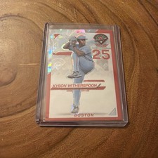 2025 Panini Prospect Edition Kyson Witherspoon #84 Red Cracked Ice Prizm Red Sox