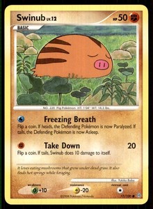 2008 Diamond & Pearl - Stormfront Swinub Basic/Common #77