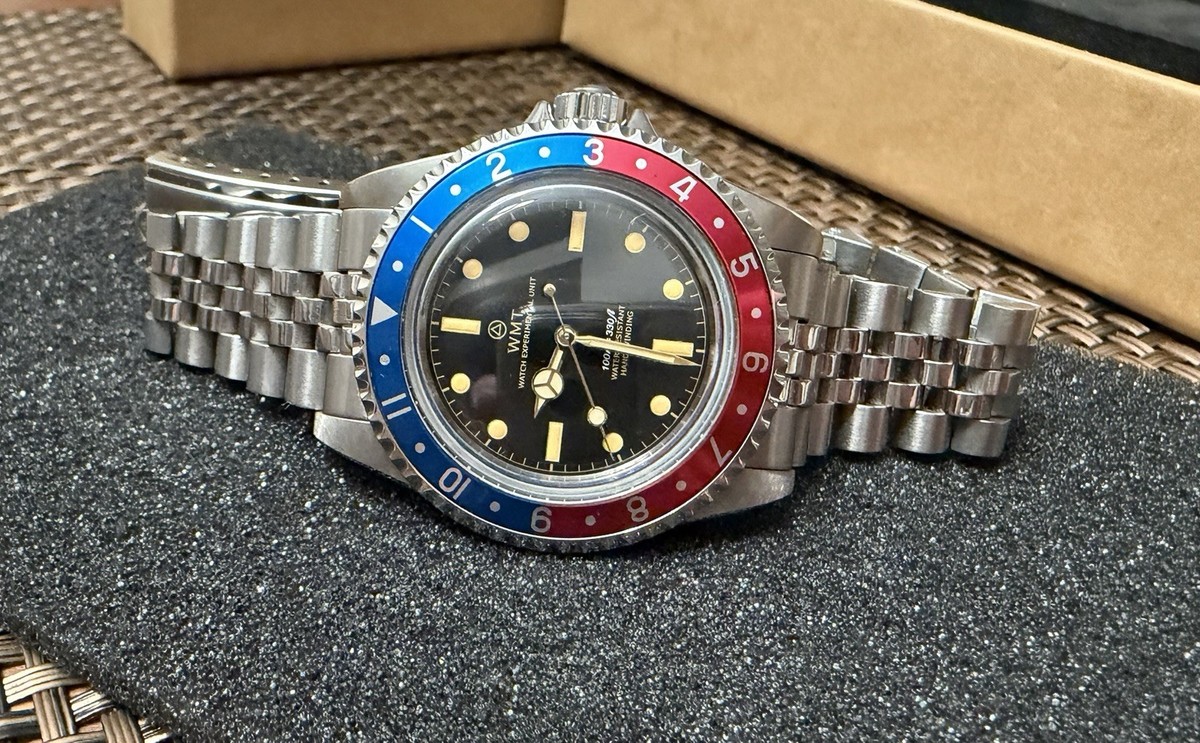 WMT Royal Marine Automatic Pepsi Aged Watch | eBay