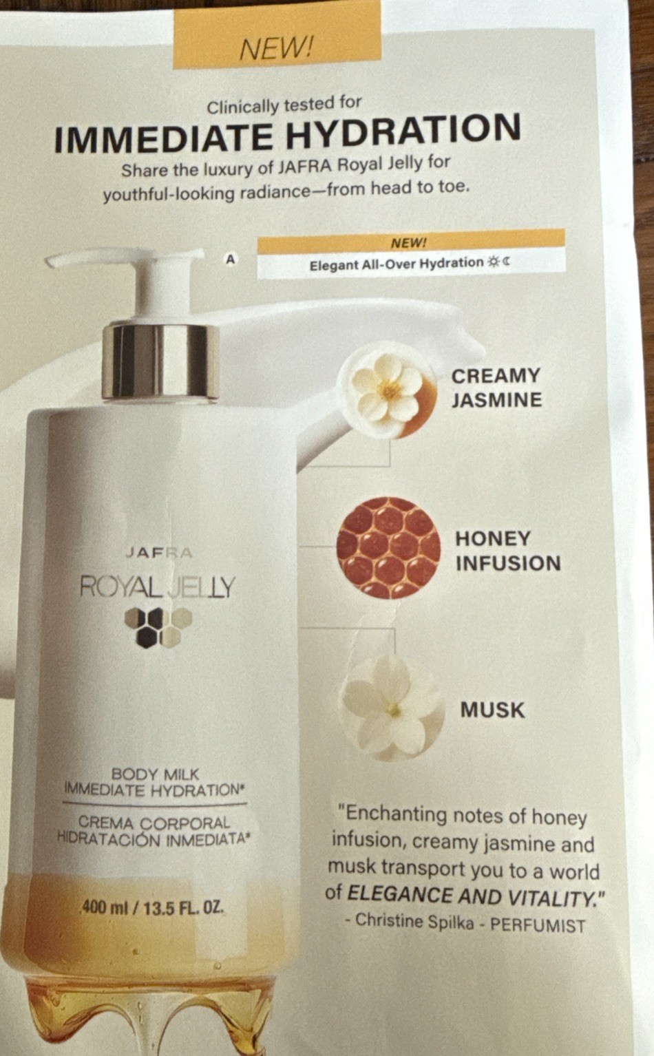 Royal Jelly Body Milk Immediate Hydration 400 ML /13.5 Oz Luxurious Body Lotion