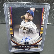 2023 Topps Tribute Purple Auto Corbin Burnes /50 TA-CB Brewers