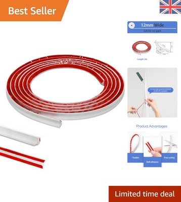 Robuste wasserdichte PVC Viertelkreis Verkleidung - 3m selbstklebende Wand- & Bodeneinfassung