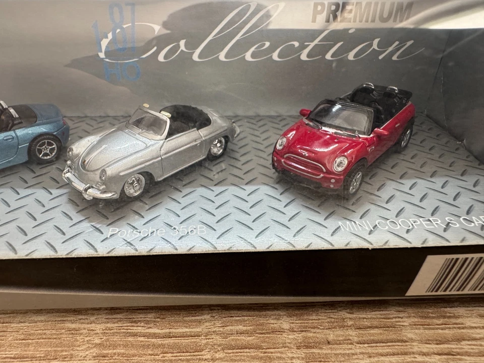 WELLY 310042 Premium Collection 1:87 Cabrios 4 Parti Set Condizione come Nuovo - Immagine 3 di 3