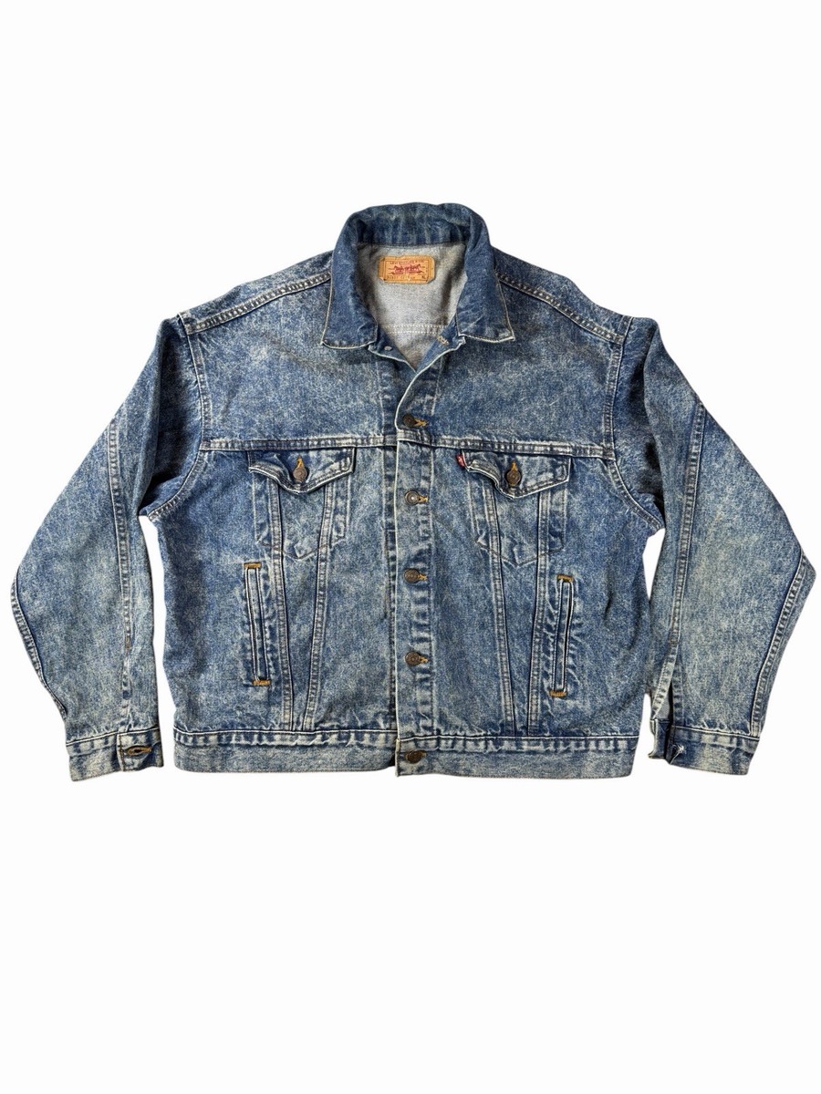 USA 90s Levi’s 70507 denim jacket Vintage Levi's 70507 Acid Wash Denim Jacket USA XL Trucker 90s | eBay