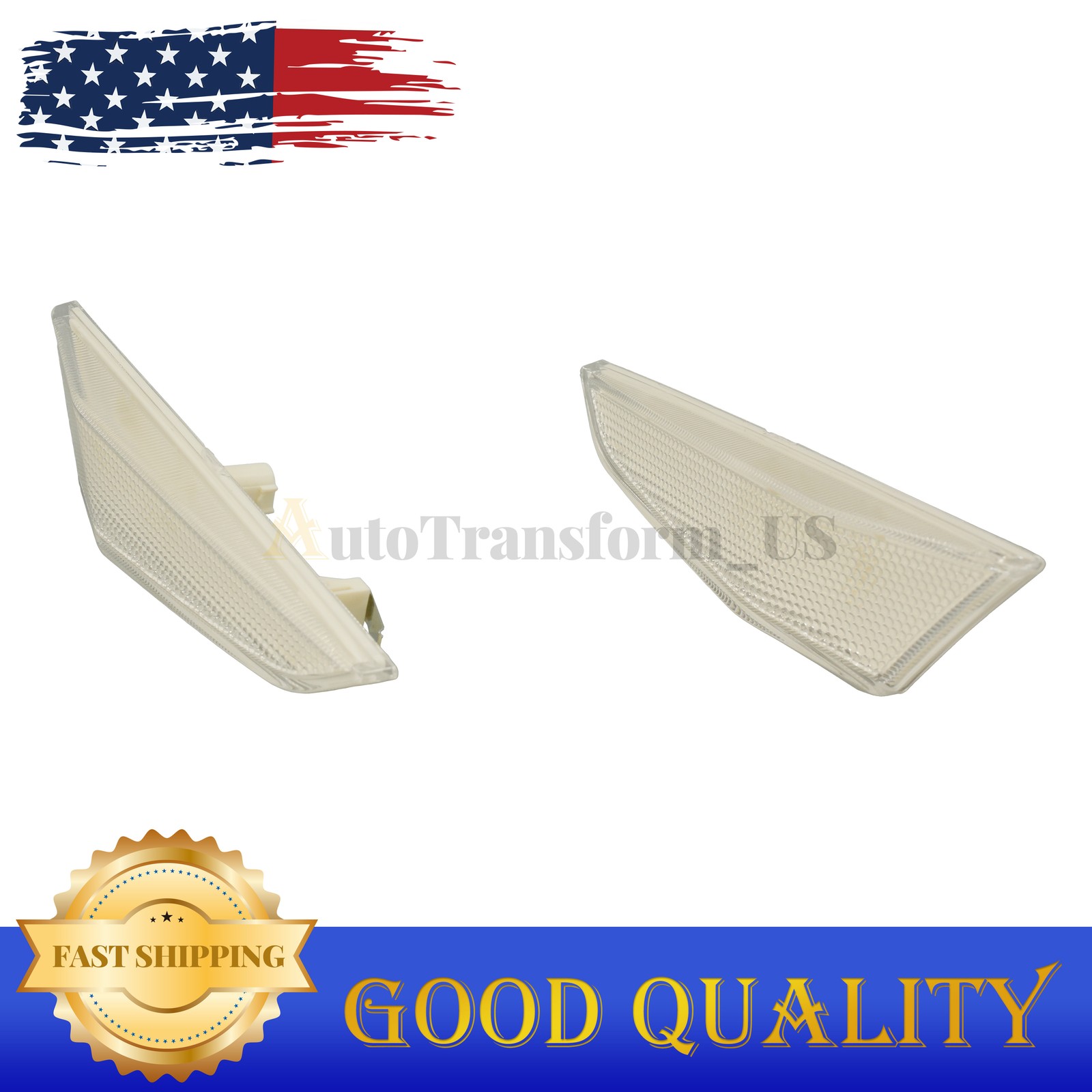 NEW 2PCS For Mclaren MP4-12C Rear Side Marker Lamp Light Reflector Lens US