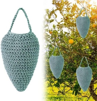 Woven Crochet Wasp Nest Decoy, Waterproof Faux Hanging Wasp Hornets Hive Nests A