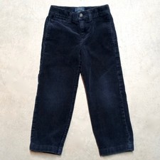 Polo Ralph Lauren Kids Corduroy Pants Size 4/4T Preppy Straight Leg Navy Blue