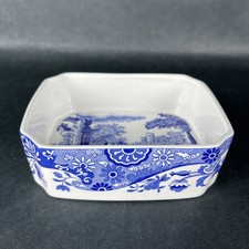 Spode Italian Blue White Small Rectangular Ba...