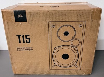 Polk Audio T15 Black Bookshelf Speakers | eBay
