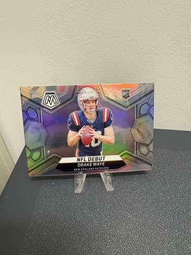 2024 Panini Mosaic NFL Debut Drake Maye #273 Silver Prizm RC Rookie Beauty!