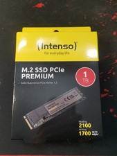 Intenso 1TB M.2 SSD PCIe Premium, up to 2100 MB/s, (PCI Express Gen.3x4 NVMe 1.3