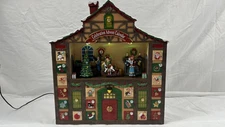 Christmas Decor Animated Advent Calendar House, Christmas Tabletop Decor with...