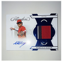 Panini Flawless Marcelo Mayer Red Sox Rookie Auto Patch Sapphire #FSM-MM /15