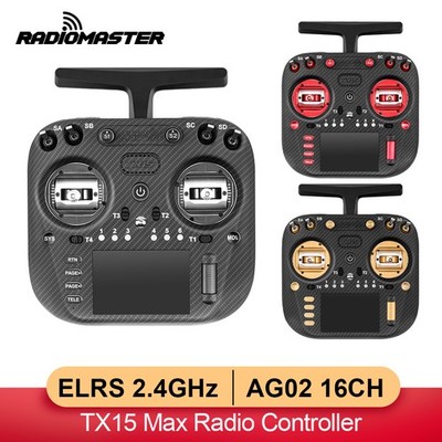 RadioMaster TX15 MAX Radio Controller 16CH 2.4GHz AG02 Transmitter ExpressLRS