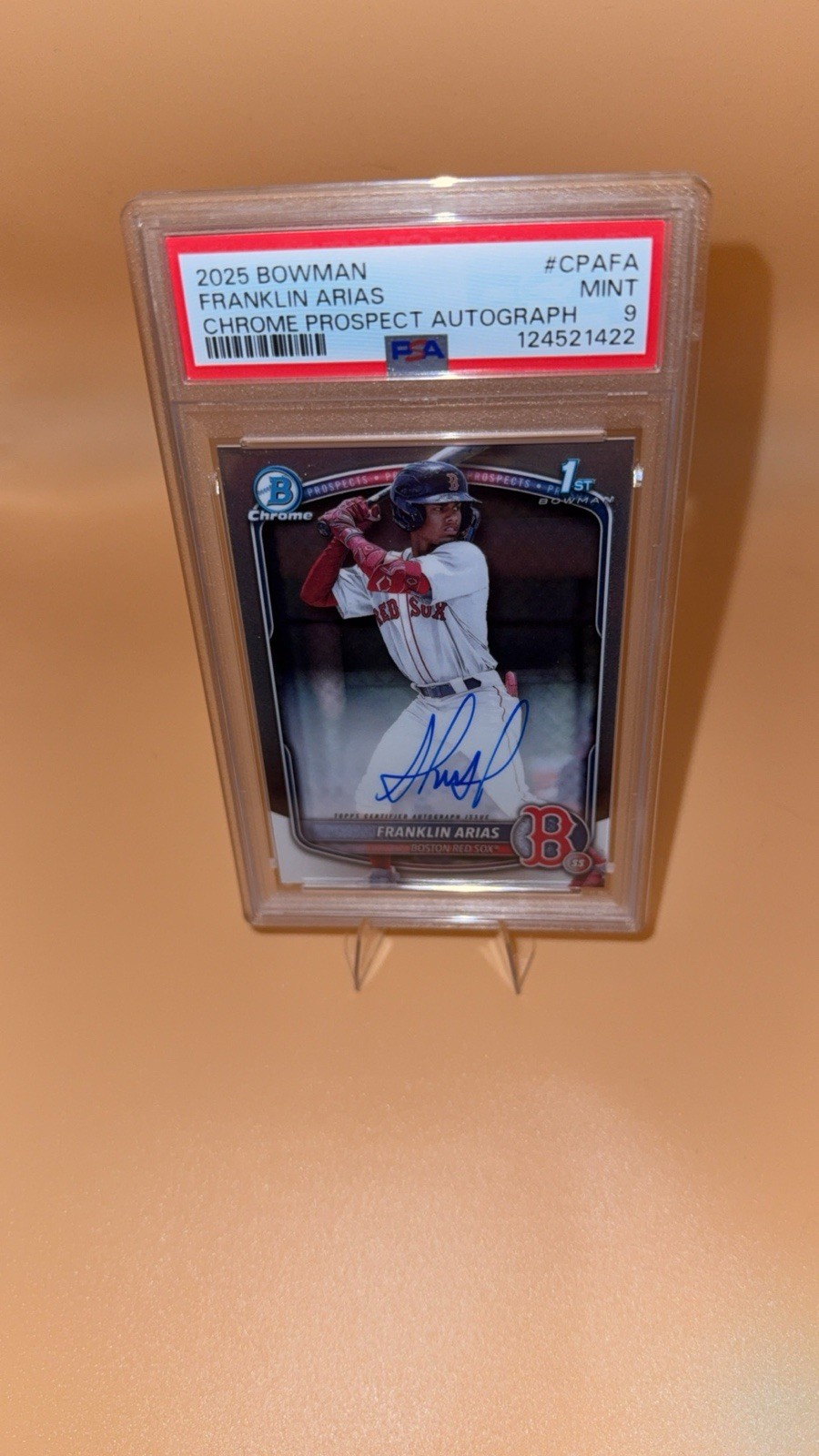 2025 Bowman - Chrome Prospect Autographs Franklin Arias #CPA-FA (AU, RC)