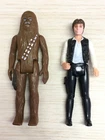 Vintage 1977 Star Wars Han Solo + Chewbacca Lot Kenner A New Hope First 12
