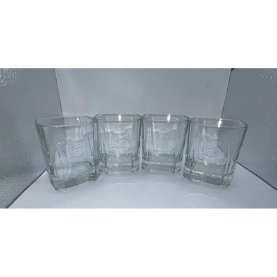 Label 5 Scotch Whisky Shot Glass Tumbler set of 4