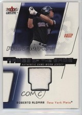 2002 Fleer Genuine Names of the Game Memorabilia Roberto Alomar HOF 7sd