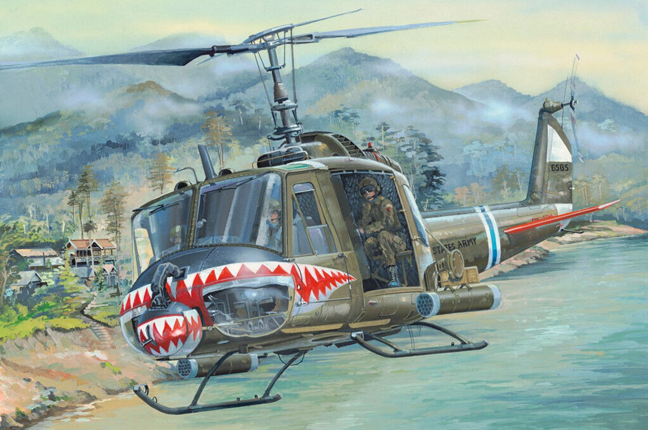 Hobby Boss 1/18 HUEY B UH-1 Model HELICOPTER Plastic Model k