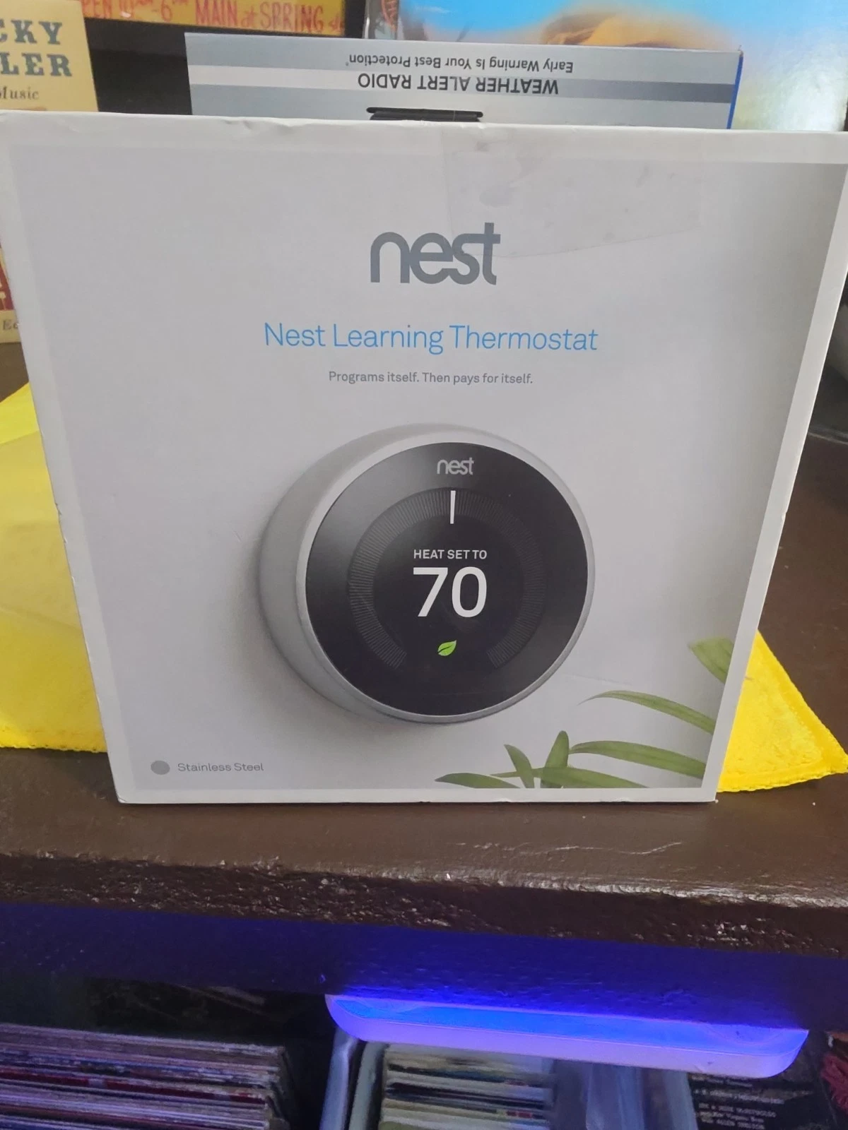 Google Nest Learning Thermostat 3rd Gen Stainless Steel T3007ES Open Box
Opens in a new window or ta