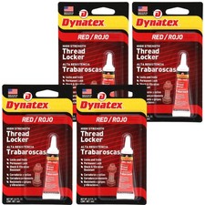 Dynatex Red High Strength Threadlocker 0.20 oz Bottle (4-Pack)