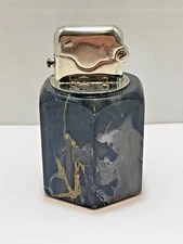 Vintage Thorens Black Marble base single claw table 