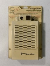 New Ring-A-Tune Musical Electronic Door Chime White 25 Melodies Battery Power