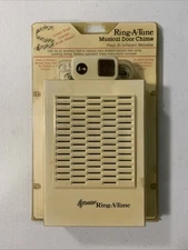 New Ring-A-Tune Musical Electronic Door Chime White 25 Melodies Battery Power