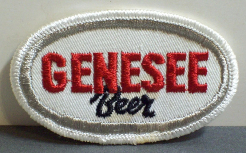 Vintage Genesee Beer Patch Embroidered Brewery Advertising Rochester NY Sew On
