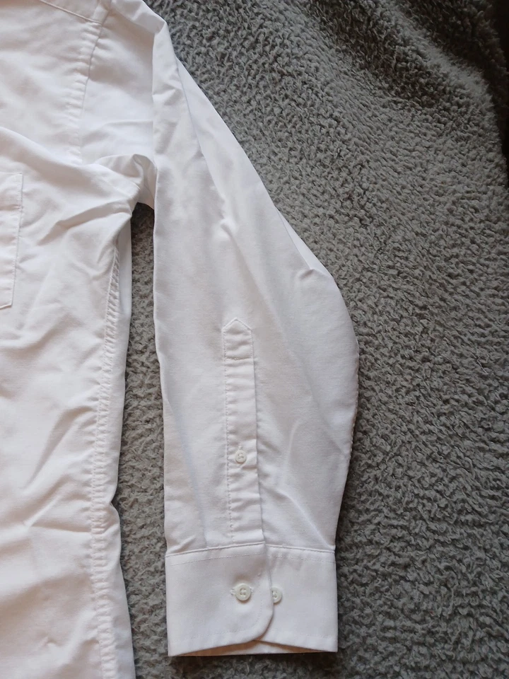 Camisa de vestir BILL BLASS para hombre manga larga con botones ajustada blanca 16 1/2 32/33 Foto 2 de 4