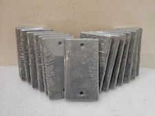 Lot of 15 New CANTEX 1-Gang 4.25"  Plastic Electrical Box Cover EZSL-BLANK NOS