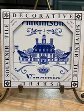Williamsburg Virginia Delft Pictorial Ceramic...