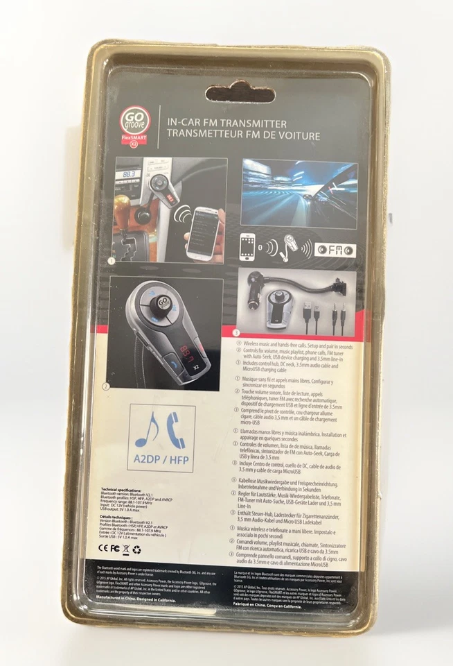 Go Groove Flex Smart X2 Bluetooth Car Radio FM Transmitter With USB Charging - Image 3 of 4