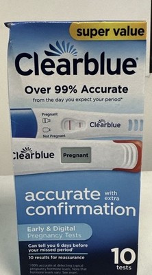 10 Pack Clearblue Early Pregnancy Test Kit at-Home Pregnancy Test Kit for Women