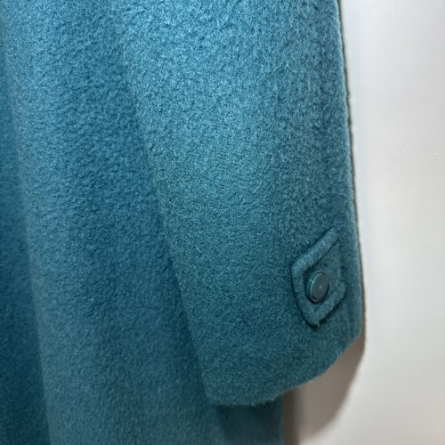 Vintage D’Allairds Canada Peacock Blue Wool Mohair Coat Mod Retro 60s - Picture 13 of 22