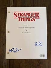 Ross & Matt Duffer Brothers ‘Stranger Things’ Signed Full Episode Script Beckett