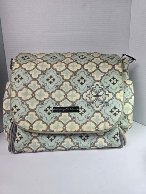 Petunia Pickle Bottom Classically Blue & Gray Backpack Diaper Bag (No Stripe)