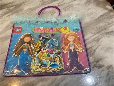 T.S. Shure Wooden Magnetic Dress-Up Doll Mermaids  34  Magnets w bag